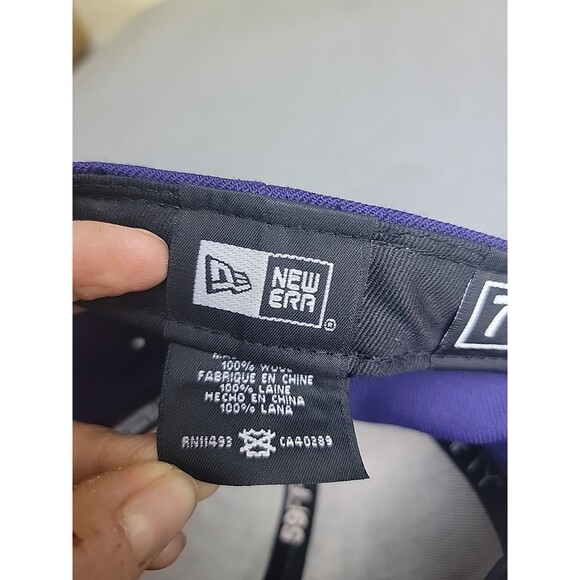 LSC Hat Cap 7 1/4 New Era 59fifty Purple Wool 3D Embroidered Fitted - Picture 3 of 9